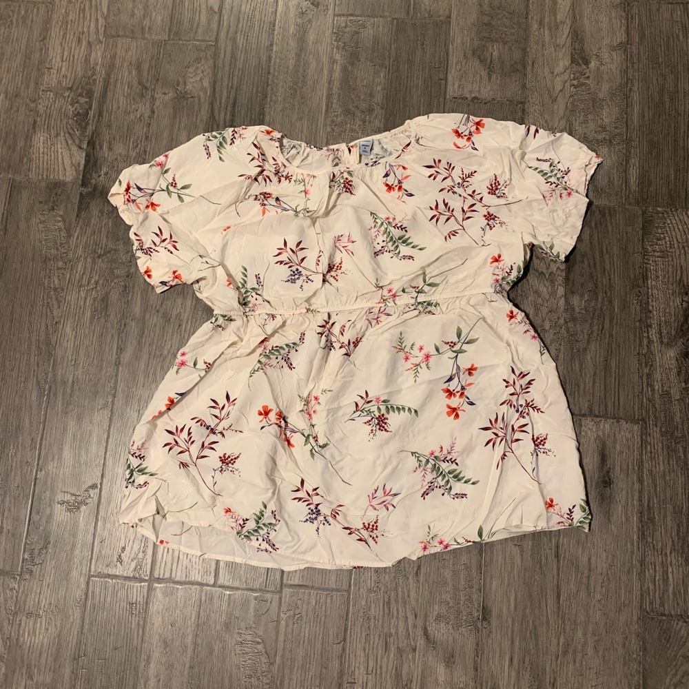Floral Print Maternity Shirt